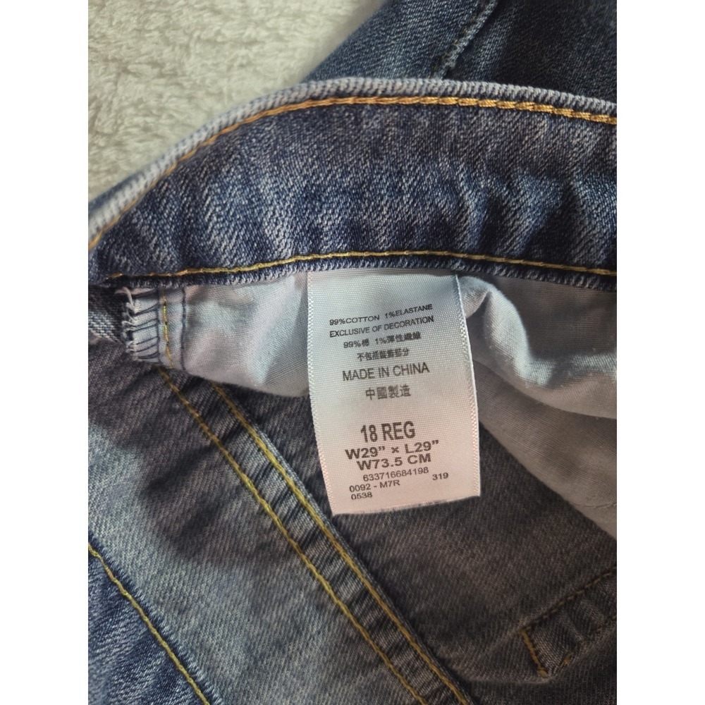 Levi's 502 Regular Taper Jeans Women's 29x29 Women 18 Medium Wash Mid Rise Denim - Picture 8 of 8